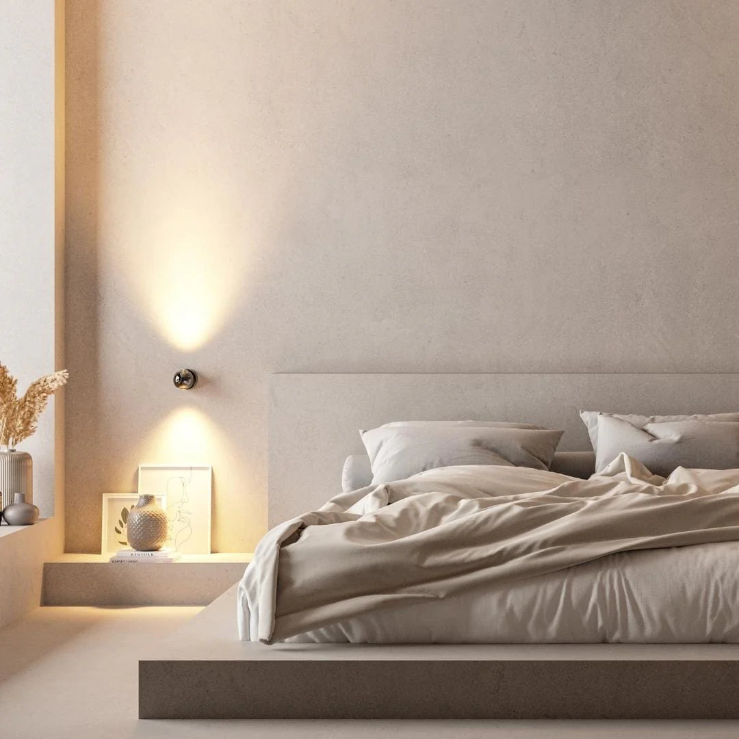 Lumexo™ – Kabellose LED Wandleuchte mit Schalter für Innen & Außen
