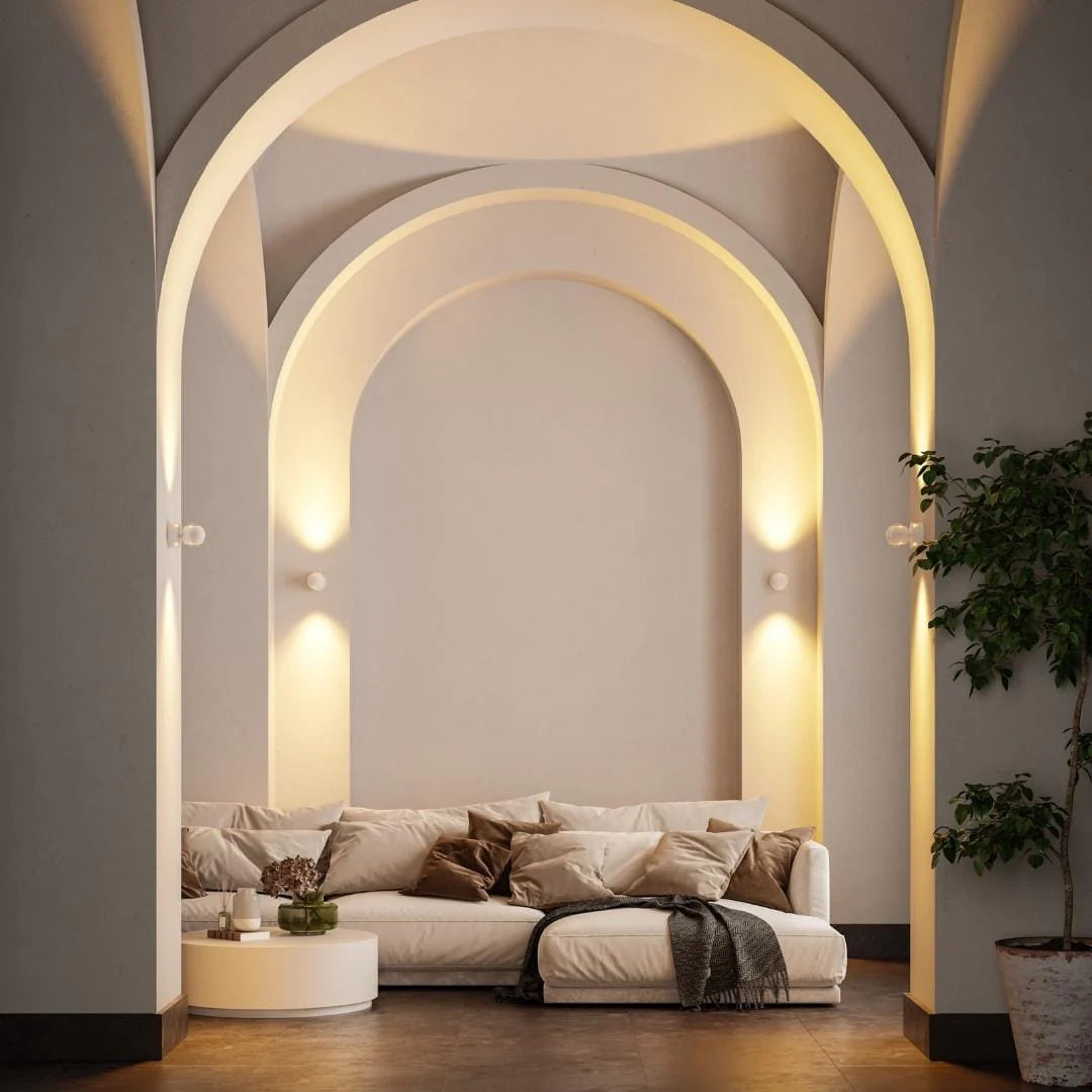 Lumexo™ – Kabellose LED Wandleuchte mit Schalter für Innen & Außen