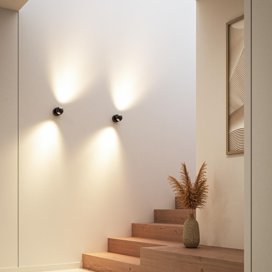 Lumexo™ – Kabellose LED Wandleuchte mit Schalter für Innen & Außen