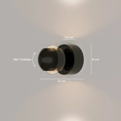Lumexo™ – Kabellose LED Wandleuchte mit Schalter für Innen & Außen