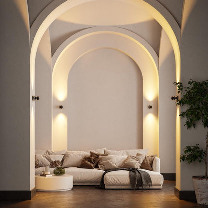 Lumexo™ – Kabellose LED Wandleuchte mit Schalter für Innen & Außen