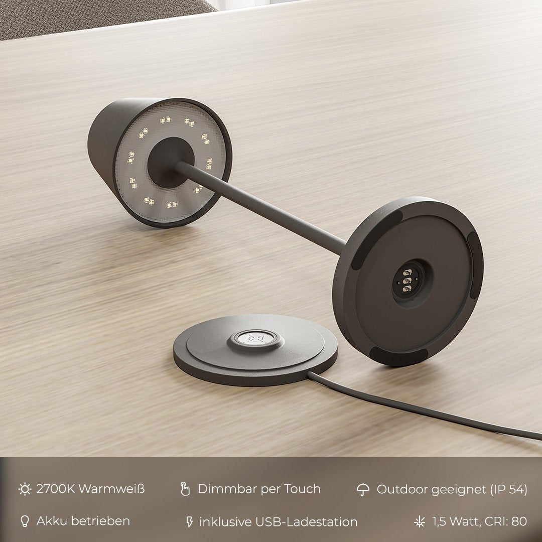 Lumivio™ – Moderne LED Tischlampe mit Akku