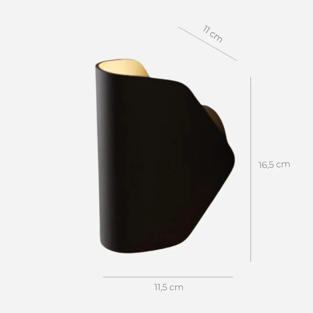 Rotara™ – Robuste LED Wandleuchte Schwarz
